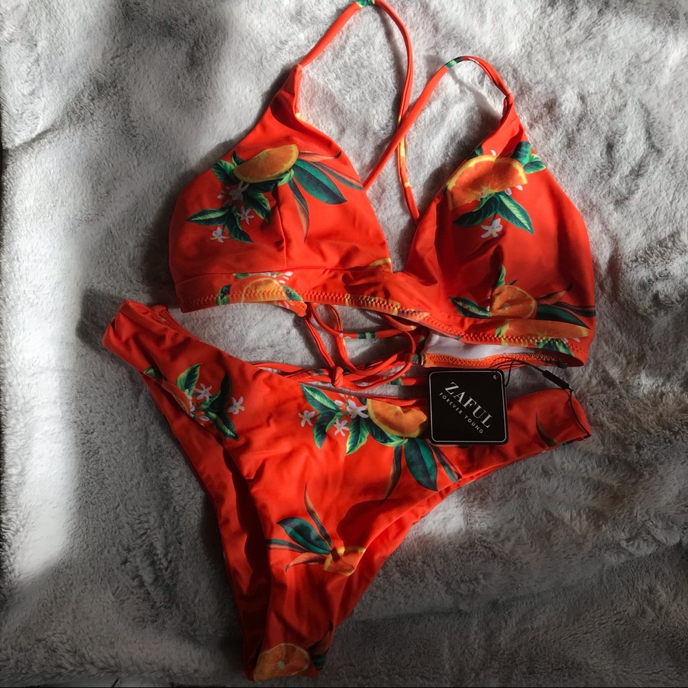 Zaful orange bikini